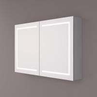 Spiegelkast SPK61000 | 140x70x14 cm | 3 Deuren | Directe LED verlichting | Aluminium | Met spiegelverwarming Spiegelkast SPK61000 | 140x70x14 cm | 3 Deuren | Directe LED verlichting | Aluminium | Met spiegelverwarming