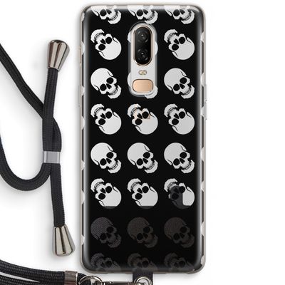 Musketon Skulls: OnePlus 6 Transparant Hoesje met koord