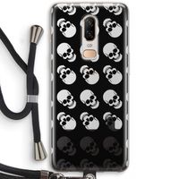 Musketon Skulls: OnePlus 6 Transparant Hoesje met koord