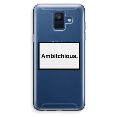 Ambitchious: Samsung Galaxy A6 (2018) Transparant Hoesje