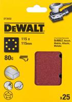 DeWALT DT3032 P80 Schuurpapier 1/4 Velcro VE=25