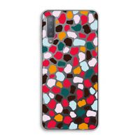 Colored Giraffe: Samsung Galaxy A7 (2018) Transparant Hoesje