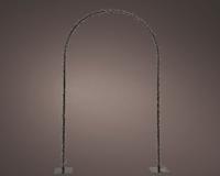 LED boog l2.50b130h230 cm zwart/wit kerstverlichting - Lumineo
