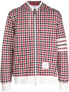 Thom Browne hoodie à rayures 4-Bar - Rouge