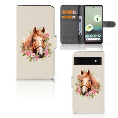 Telefoonhoesje | Met pasjeshouder | voor Google Pixel 6A Paard