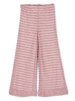 La Stupenderia pantalon évasé à bords francs - Rose