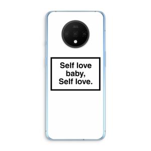 Self love: OnePlus 7T Transparant Hoesje