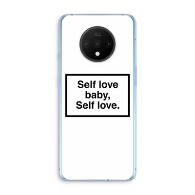 Self love: OnePlus 7T Transparant Hoesje