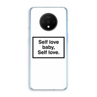 Self love: OnePlus 7T Transparant Hoesje
