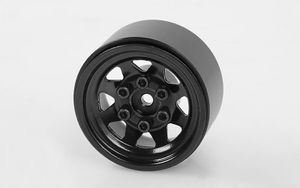 RC4WD Stamped Steel 1.0 Stock Beadlock Wheels (Black) (Z-W0229)