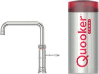 Quooker Classic Fusion square met COMBI boiler 3-in-1 kokend water kraan RVS