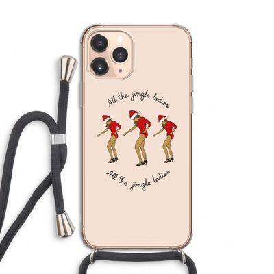 Jingle Ladies: iPhone 11 Pro Transparant Hoesje met koord