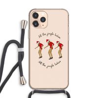 Jingle Ladies: iPhone 11 Pro Transparant Hoesje met koord