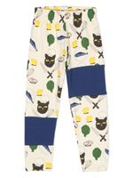 Mini Rodini pantalon de jogging à imprimé Chef Cat - Tons neutres