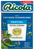 Ricola Menthol Extra Strong Suikervrij Doosje