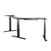 LogiLink Zit-sta-bureauframe Elektrisch in hoogte verstelbaar, Ergonomisch Hoogte: 920 tot 1280 mm (b x d) 1815 mm x 620 mm Zwart EO0017 EO0017 - thumbnail