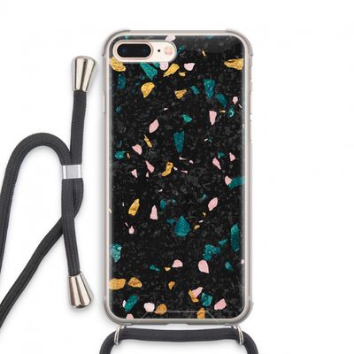 Terrazzo N°10: iPhone 8 Plus Transparant Hoesje met koord