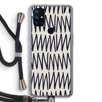 Marrakech Zigzag: OnePlus Nord N10 5G Transparant Hoesje met koord
