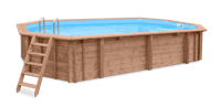 Luxe houten zwembad Playa Porto Marie 727x396x138cm