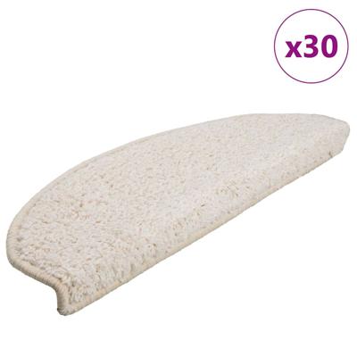 Trapmatten 30 stuks 65x21x4 cm Wit Halfrond Groot