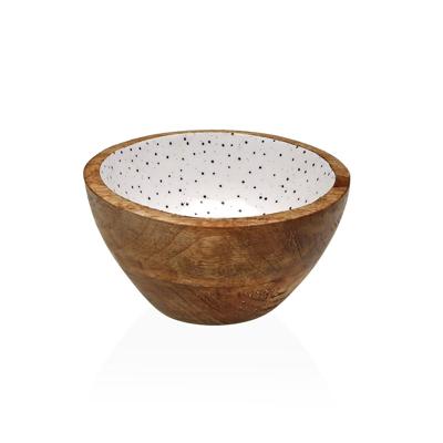 Kom Versa Speckle Mangohout 13 x 7 x 13 cm