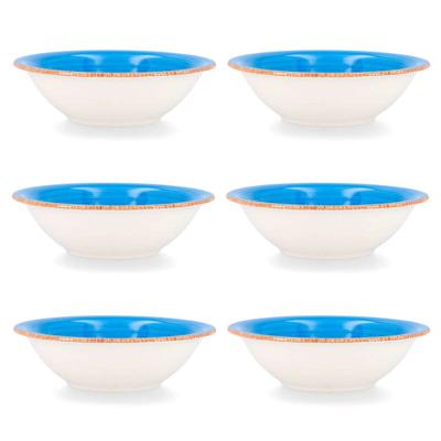 Aperitiefschaaltje Quid Vita Blauw Keramisch 6 Onderdelen