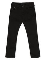 Emporio Armani Kids pantalon à coupe slim - Noir