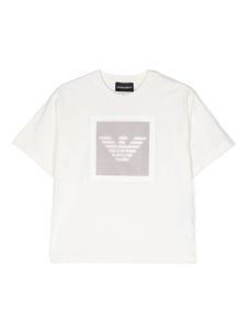 Emporio Armani Kids t-shirt à logo imprimé - Tons neutres