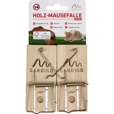 Gardigo Holz Schlagfalle Muizenval 2 stuk(s)