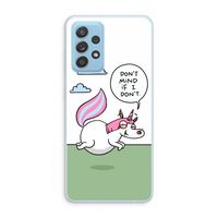 Unicorn: Samsung Galaxy A73 Transparant Hoesje Unicorn: Samsung Galaxy A73 Transparant Hoesje