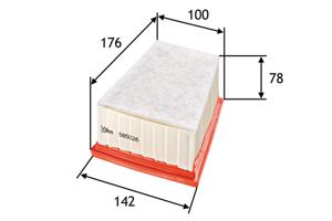 Luchtfilter VALEO, u.a. für Renault, Dacia, Opel, Nissan, Lada