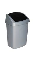 Curver swing bin 25 liter zilver/antraciet - thumbnail