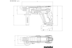 Metabo KH 18 LTX 24 SDS-Plus-Accu-combihamer 18 V 5.2 Ah