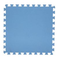 8x stuks Foam puzzelmat zwembadtegels/fitnesstegels blauw 50 x 50 cm   -