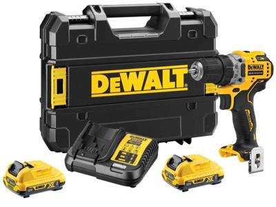 DeWALT DCD706D2 Accu klop-/schroefboormachine 12V XR 2.0 Ah in TSTAK