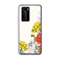 Wilde bloemen: Huawei P40 Pro Transparant Hoesje