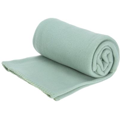H&S Fleece deken/dekentje/plaid - polyester - mintgroen - 125 x 150 cm