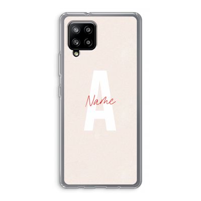 Strawberry Milkshake: Samsung Galaxy A42 5G Transparant Hoesje