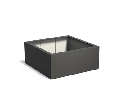 Polyester plantenbak CARREZ 140x140x60cm.