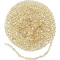 Creativ Company Jasseron, b: 2 mm, verguld, 20 m/ 1 doos