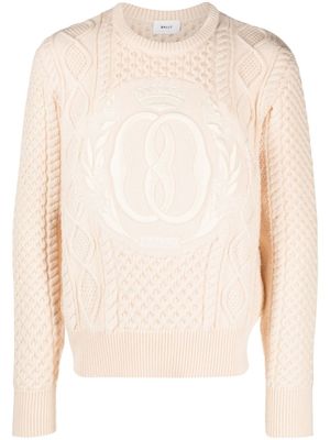 Bally pull en laine à logo intarsia - Tons neutres