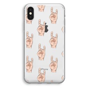 Rock: iPhone XS Transparant Hoesje