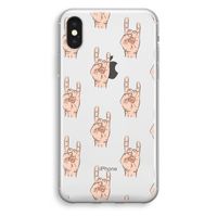 Rock: iPhone XS Transparant Hoesje