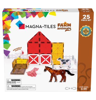 MagnaTiles farm animals 25 delig