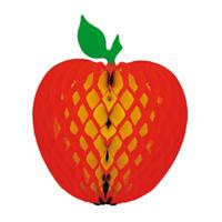 Hangdecoratie fruit thema appel - 20 cm - Decoraties/versieringen - papier - gezondheid Hangdecoratie fruit thema appel - 20 cm - Decoraties/versieringen - papier - gezondheid