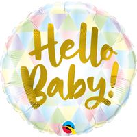 Folieballon Hello Baby - 45 cm