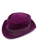 Moschino Pre-Owned chapeau à détail de nœud (années 2000) - Violet