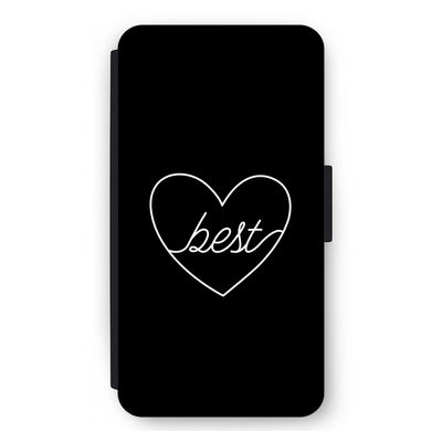 Best heart black: iPhone 12 mini Flip Hoesje
