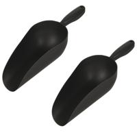 Multischep - 2x - kunststof - donker grijs - handschep - schepje - 33 cm