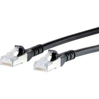 Metz Connect 1308457000-E RJ45 Netwerkkabel, patchkabel CAT 6A S/FTP 7.00 m Zwart Snagless 1 stuk(s) - thumbnail